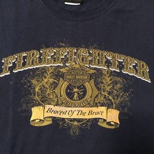 Harley Davidson firefighter T-shirt XL